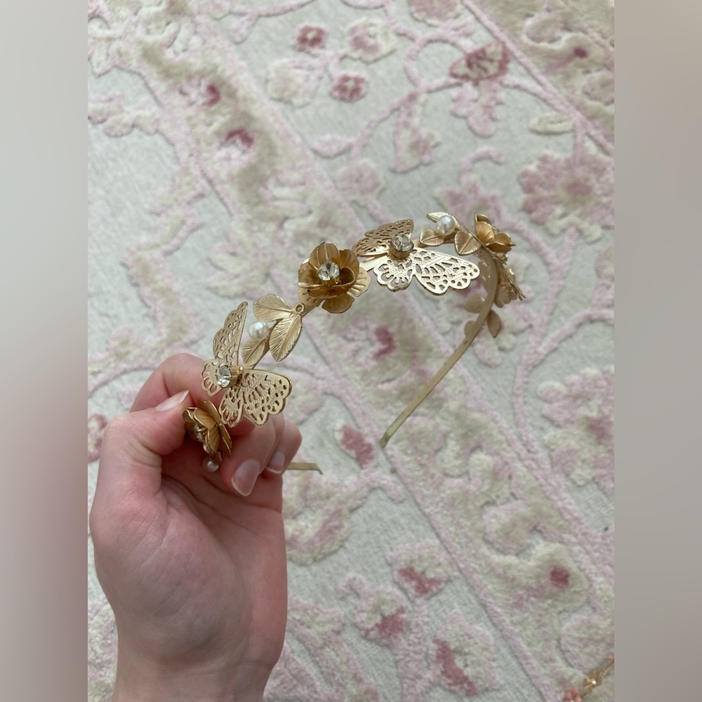 Metal Floral Heaband